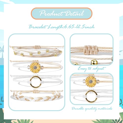 choice of all String Bracelets for Women Boho Wave Surfer Beach Wear Cute Bracelets Set Summer Friendship Jewelry Accessories Beach Stuff - color: A3:colorful beach surfer bracelets