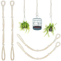 4 Pcs Hanging Plant Extender Macrame Plant Hanger Extender Large Hanging Rope for Spring Wall Holders Indoor Outdoor Home Decor