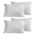 WARMDERN Waffle Weave Pillowcases Standard Size 4 Pack Pillow Cases Soft Microfiber Pillow Case Covers Set of 4 Boho Woven Textured Pillowcase with Envelope Closure(White, 20x26 Inches, 4 Pack) - color: White-waffle Weave, size: 20" x 26" (Pack of 4)