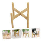 Abaodam Bamboo Plant Pot Stand Indoor Plant Display Rack Boho Style Flower Pedestal