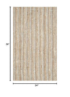 SAFAVIEH Area Rug 2x3 - Natural Fiber Collection - Grey & Natural Brown, Handmade Jute, Farmhouse Style, Chunky Textured Thick Pile (NF447K) - color: Grey/Natural, size: 2' x 3' (Rectangular)