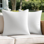MIULEE Pack of 2 20x20 Outdoor Pillow Inserts, Waterproof Decorative Square Throw Pillow Inserts for Patio Sofa Garden Porch Couch - size: 20x20 Inch