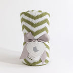 Living Textiles Sage Chevron Chenille Soft Baby Blanket Knitted Reversible Premium Cozy Fabric for Best Comfort -Infant,Toddler,Newborn,Swaddle,Nursery,Boy,Girl,Unisex,Throw,Crib,Stroller,Gift 40x30in - color: Sage Chevron