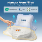 Reading Pillow for Bed, Leaning, Lying and Prone, Ergonomic Memory Foam Bed Wedge Pillow for Headboard, Floor Cushions, Chin & Back Support Pillows on Bedrest Couch Floor- Grey