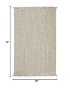 SAFAVIEH Natural Fiber Collection Accent Rug - 3' x 5', Green & Natural, Handmade Woven Fringe Jute, Ideal for High Traffic Areas in Entryway, Living Room, Bedroom (NF826Y) - color: Green/Natural, size: 3' x 5' (Rectangular)