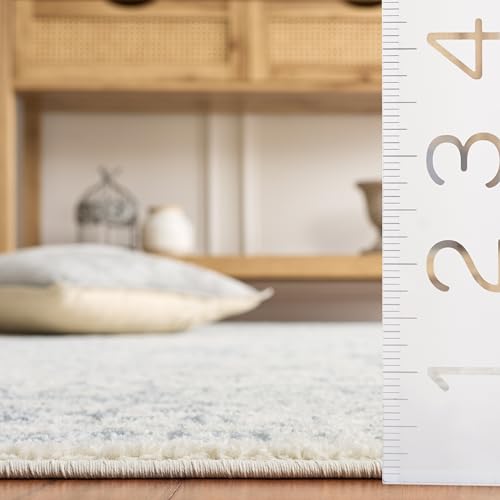 SAFAVIEH Adirondack Collection Accent Rug - 2'6" x 4', Ivory & Slate, Distressed Vintage Floral Design, Non-Shedding & Easy to Clean, Ideal for Front Door, Kitchen, Entryway, Foyer (ADR109S) - color: Ivory/Slate, size: 2'6" x 4' (Rectangular)