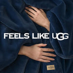 UGG Coco Throw Blanket – Soft & Cozy Luxury Blanket for Couch, Warm Graduation Gifts or Teacher Birthday Gifts for Men Dad Him, 50" x 70", Dark Blue - color: Dark Blue