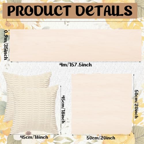 Beeveer 91 x 71 Extra Large Outdoor Boho Picnic Blanket with White Table Runner, 6 Throw Pillow Covers 6 Napkins Woven Cotton Yarn Oversize Beach Blanket Washable Picnic Camp Wedding - color: White