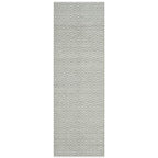 SAFAVIEH Boston Collection 2'3" x 11' Grey BOS682E Handmade Flatweave Cotton Runner Rug - color: Grey, size: 2'3" x 11' (Runner)