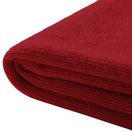 Homiest Decorative Knitted Throw Blanket with Fringe Soft & Cozy Tassel Blanket for Couch Sofa Bed (Red, 50x60) - color: Red, size: 50" x 60"
