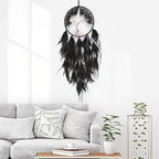 Black Dream Catcher with Tree of Life | Handmade, Wall Decor, Wall Hanging Ornament, Bedroom Living Room Home Decor