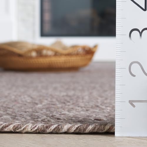 SAFAVIEH Braided Collection Area Rug - 3' Round, Ivory & Beige, Handmade Woven Cotton, Boho Reversible Style, Ideal for Living Room, Bedroom, Dining Space (BRD256B) - color: Ivory/Beige, size: 3' (Round)