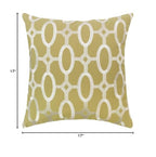 C&F Home Cream On Green Tufted Decor Decoration Throw Pillow 17" x 17" for Sofa Couch Or Bed 17" x 17" Green