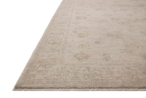 Loloi Chris Loves Julia Louisa Collection LOI-01 Oatmeal/Stone 7'-10" x 10', .38" Pile Height, Area Rug - color: Oatmeal / Stone, size: 7'10" x 10' (Rectangular)