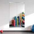 Ruomeng Home Gym Mirror, 55''x16''x2PCS Full Length, Large Frameless Body Mirror Tempered Glass for Gym, Workout, Yoga, Garage, Dance Studio - size: 55"x16"-2pcs