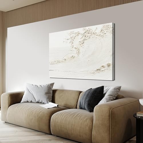 Canvas Wall Art Decor Artwork for Walls Wall Art for Living Room Black Abstract Wall Art Decor Canvas Art Wall Decor Modern Textured Wall Art Black Wall Paintings 24" X 36" Bedroom Office Decor - color: White, size: 36"L x 24"W