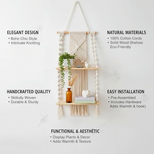 Large Macrame Wall Hanging Macrame Wall Decor Tapestry For Headboard Bedroom Livingroom Boho Fiber Home Art (White-A) - color: White-A