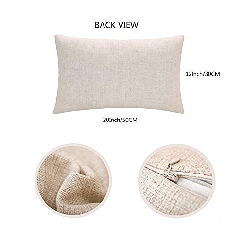 Nautical Anchor Throw Pillow Covers 12x20 Inch Navy Blue Stripes with Red Ocean Sea Sailing Coastal Beach Outdoor Decor Waist Cases Cotton Linen Pillowslip, - color: Navy Stripes Red Anchor