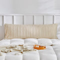 WARMDERN Khaki Striped Pillow Covers Body Pillow Cover Soft Microfiber Stripe Pillow Cases Boho Tufted Stripes Textured Pillowcase with Envelope Closure(Khaki, Body, 20x54 Inches) - color: Khaki-striped, size: 20" x 54" (Pack of 1)