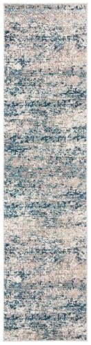 SAFAVIEH Madison Collection Area Rug - 3' Square, Green & Turquoise, Boho Chic Medallion Distressed Design, Non-Shedding & Easy Care, Ideal for High Traffic Areas in Living Room, Bedroom (MAD447Y) - color: Green/Turquoise, size: 3' x 3' (Square)