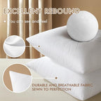 MIULEE 18x18 Inches Pillow Inserts Pack of 2, Decorative Throw Pillow Inserts for Couch - size: 18x18 Inch