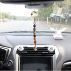 3 Pieces of 7 Chakras Healing Crystals and Tree of Life Wall Hanger Tumbled Gemstones Meditation Hanging Ornament Christmas Tree Memorial Hanging Pendant (Style 3) - color: A-style 21