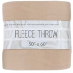 50x60 Throw Blankets, Ultra Soft Hypoallergenic Fleece Fall Throw Blanket for Livingroom, Couch, Chair, Bed, Beige Khaki - color: Sandy Khaki