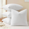 MIULEE Pack of 4 26x26 Euro Pillow Inserts, Premium Feather and Down Decorative Throw Pillows, Fluffy and Choppable, Cotton Fabric for Sofa Bed Couch - size: 26x26 Inch