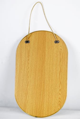YCHMIR Oval Wall Mirror, Gold, Oval Shape, for Bathrooms and More (16x9.2 inch) - color: Gold