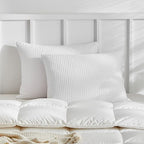 WARMDERN Waffle Weave Pillowcases Standard Size 4 Pack Pillow Cases Soft Microfiber Pillow Case Covers Set of 4 Boho Woven Textured Pillowcase with Envelope Closure(White, 20x26 Inches, 4 Pack) - color: White-waffle Weave, size: 20" x 26" (Pack of 4)