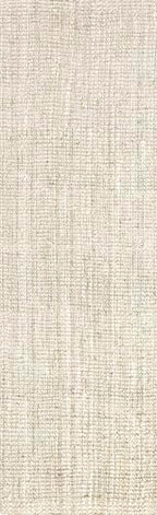 nuLOOM Ashli Solid Farmhouse Jute Runner Rug, 2' 6" x 6', Off-white - color: Off White, size: 2'6" x 6' (Runner)
