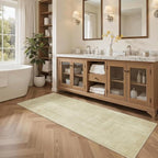 Joydeco Washable 2x5 Hallway Runner Rug Classic, Beige | Water Resistant Low Pile Non Slip Backing for Kitchen Entryway Bedroom Bathroom Dining Room - color: Beige, size: 2' x 5' (Rectangular)