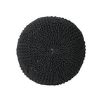 Christopher Knight Home Ansel Knitted Cotton Pouf, Dark Grey - color: Dark Grey