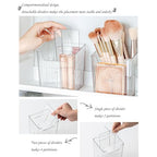Set Of 2 Storage Organizer Bins Wall Mounted Shower Caddy, Bathroom shelves Stackable Clear Plastic Toothbrush Holder Adhesive Hanging Bin for Bathroom, Kitchen, Cabinet, Shower BPA Free Small (Green) - color: Green-4.33x3.54x4.53in