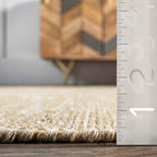 nuLOOM Alessi Solid Farmhouse Cotton Area Rug, 3x5, Beige - color: Beige, size: 3' x 5' (Rectangular)