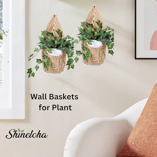 2 Pack 6-inch Hanging Planters for Indoor Plants, Macrame Wall Plant Hanger | Wall Plant Holder, Wall Planters for Indoor Plants (2 Pack, for up to 6 inch Pot) - size: Large