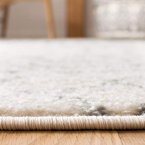 SAFAVIEH Tulum Collection Accent Rug - 2' x 3', Ivory & Grey, Moroccan Boho Distressed Design, Non-Shedding & Easy to Clean, Ideal for Front Door, Kitchen, Entryway, Foyer (TUL270A) - color: Ivory/Grey, size: 2' x 3' (Rectangular)