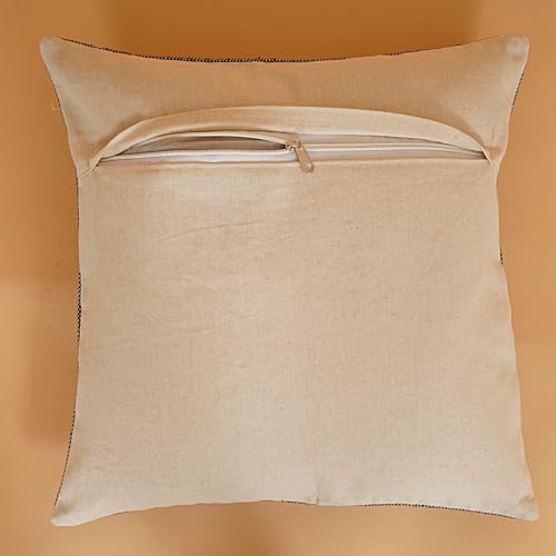 Indian Cotton Cushion Cover Sabra Kilim Pillow Cover Designer Decorative Sofa 18x18 Inche Handwoven Cushion Case for Farmhouse Home Decor Spring Decorative Pillow (Pattern 12) - color: Pattern 12