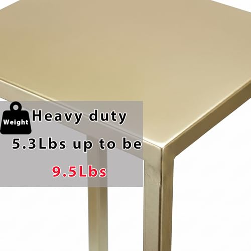 Pack of 2 Pre-Assembled Gold Plant Stand Indoor, Upgraded 0.6" Stable Steel Frame Metal Pedestal, Flower Stands Drink Table for Wedding Centerpieces, Living Room, Party, Patio Garden (Gold) - color: Gold