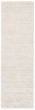 SAFAVIEH Natural Fiber Collection Runner Rug - 2'3" x 8', Bleach, Handmade Jute, Braided Woven Design, Ideal for Living Room, Bedroom (NF212D) - color: Bleach, size: 2'3" x 8' (Runner)
