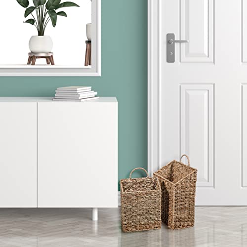 Trademark Innovations Hanging Wall Mounted Baskets - Set of 2 (Small) - size: Small