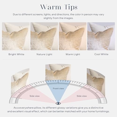 Phantoscope Pack of 2 Sparkling Velvet Decorative Solid Throw Decorative Pillow Cover Soft Gold Glitter Square Cushion Cover Pillowcase for Couch Bed and Chair, Beige, 18 x 18 inches, 45 x 45 cm - color: Beige and Gold, size: 18" x 18" (Pack of 2)
