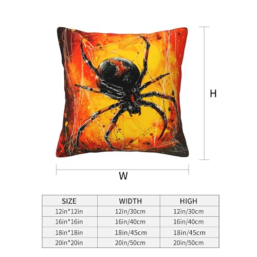 Halloween Bats Throw Pillow Covers 18 X 18 Inch Set of 4 Decorative Cushion Cover Home Decor for Sofa Chair Couch Bedroom Living Room - color: Halloween
