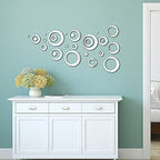 32 Pieces Adjustable Acrylic Mirror Removable Wall Sticker Decal Home Decoration (Style 4)