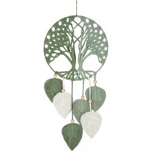 Large Tree of Life Dream Catchers Macrame Wall Hanging, Boho Wall Decor for Living Room Bedroom Nursery, Rustic Farmhouse Bohemian Home Decor, Housewarming Gift for Women, Mom, New Home Gift, Spiritual Decor - color: Tree Of Life