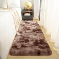 DETUM Runner Rug 2x6 Brown Tie-Dye Runner Rugs for Kitchen Bedroom Bedside Hallway Entryway Super Soft and Fluffy Carpets Washable Kids and Pets Friendly - color: Brown, size: 2 x 6 feet