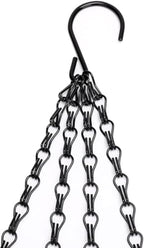 Heybe 16 Inch Hanging Basket Chain, 4 Point Hanging Chains with Hooks for Pot Planters Bird Feeders Lantern Lamp,Extended Hangers for Hanging Badkeys(16inch, 4 Point) - size: 16 inches, style: 4 point