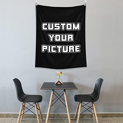 BLINGPAINTING Custom Tapestry: Upload Images, Personalize, Create Your Own Wall Hanging for Living Room, Bedroom, Dorm (27" W x 39" L) - size: 39"L x 27"W