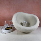 Scandinavian Pendant Lights Kitchen Island White Concrete Cement Look Pendant Light Dome Hanging Lamp Wabi Sabi Chandelier - Small - color: White, size: Small 11.8“
