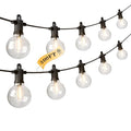 Kawaya 300FT Outdoor String Lights - LED Waterproof Patio Light for Outside with 146+4 G40 Globe Blubs - Shatterproof Hanging Lights for Porch Bistro Backyard Gazebo Balcony Cafe - size: 300FT